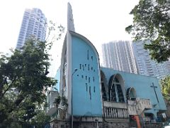 12A St Josephs blue Church was built in 1874 near Hong Kong Zoological and Botanical Gardens